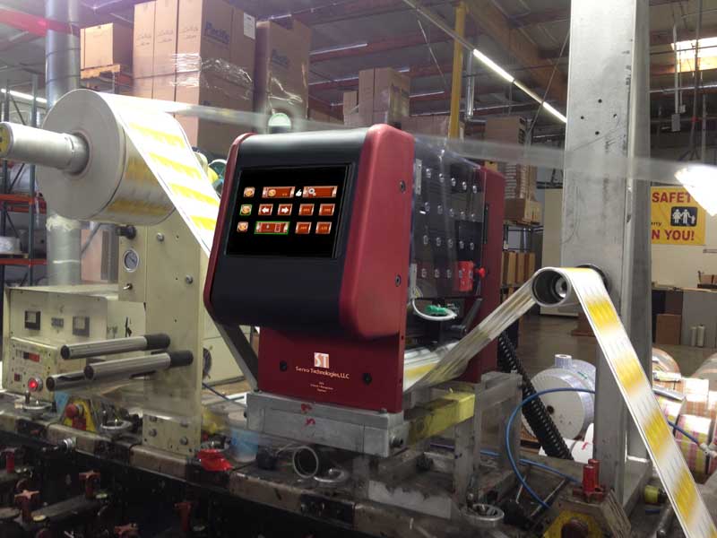 SV infeed web printing multi-part labels